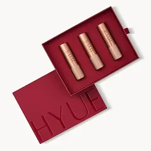 HYUE Velvette Kiss Gift Set - In Crimson | 12.6 gm | Feather Light & Powder Matte Finish | Long-Wear Intense Color | With Jojoba, Almond & Gooseberry Extracts | Smudge-Proof & Travel-Friendly